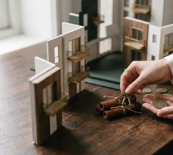 Investissement immobilier moderne illustrant le concept de revenus passifs en SCPI sans gestion locative